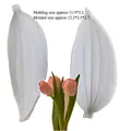 Silikonform-Set für Tulpenblütenblätter zur Dekoration von Fondantkuchen und Tonarbeiten - Tulpenblatt Stil