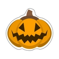 Halloween pumpkin faux cashmere doormat with orange pumpkin sticker design - Unicorn Pumpkin