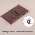 DIY coffee brown 3mm glass seed beads for embroidery and handmade jewelry making - Coffee 3mm