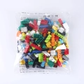 Bag of colorful assorted plastic building block bricks for DIY creative construction - 500pcs (Boys Color)