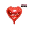 18 inch red heart-shaped foil balloon with white I Love You text for romantic decoration - 18-inch Heart Red (I love you)