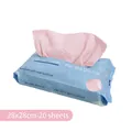 Pink microfiber grab towels in blue dispenser bag for kitchen cleaning, 20 sheets - 20 Sheets (28*28cm) / Enlarged Bag Pink