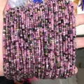Strand of faceted square tourmaline beads in pink and purple for DIY jewelry making - 08-Colorful Tourmaline (Natural)