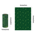 Biodegradable green dog poop bags with cat pattern and detailed size dimensions - 1.2 Microns Biodegradable Green Cat