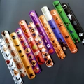 Colorati braccialetti slap di Halloween con motivi di zucche, pipistrelli e fantasmi vari - Stile Halloween