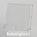Thick transparent 15x15cm PVC jewelry sealing bag with zipper for secure storage - 48 Mil / 15x15cm / Clear