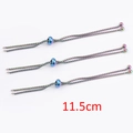 Tre catene regolabili in acciaio inossidabile arcobaleno da 11,5 cm per gioielli fai da te - 11,5 cm (3 pezzi/confezione) / Arcobaleno