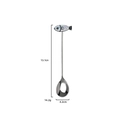 Fish handle stainless steel coffee spoon with dimensions 13.1cm length and 14.2g weight - Realistic Style - Small Fish Spoon