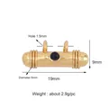Gold plated capsule evil eye charm pendant with blue stone inlay for DIY jewelry - Gold Blue Gem Cylinder Style (K085880L1K2-Blue)