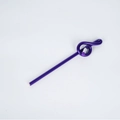 Matita viola flessibile a forma di nota legata in un nodo per mostrare la durata - Viola