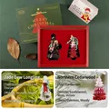Christmas scented candle gift set with green tea and cedar wood fragrances in festive box - Longjing Tea Special Edition Gift Set