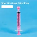 10ml pink oral medication syringe for infants with dual metric and teaspoon scale - 10ml Pink Independent Packaging
