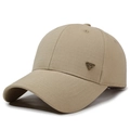 Berretto da baseball kaki da uomo con distintivo in metallo Spirit e tessuto tramato - Regolabile / Cachi