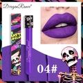 Matte waterproof lip gloss in deep purple shade 04 with creative gothic packaging - Deep Purple (04#)