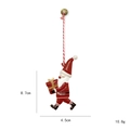 Addobbo natalizio Babbo Natale in ferro con campanello e corda, altezza 8,7 cm - Regalo di Babbo Natale