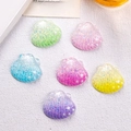 Sparkly glitter resin starfish and seashell charms for DIY crafts and hair accessories - Small / Mixed Shells