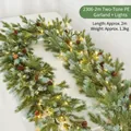 2m Two-Tone PE Garland With Light