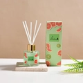 Grapefruit scented essential oil diffuser with green liquid, fiber sticks and gift box - Grapefruit