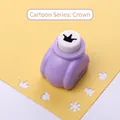 Purple manual craft paper punch with crown pattern for DIY scrapbooking and stationery - Cartoon Series: Crown