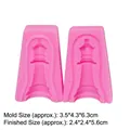 Silikonform für Schachfiguren-Königin zum Backen und für 3D-Fondant-Kuchendekoration - 5# Dame / Rosa