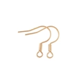 Ganchos para pendientes de cobre chapado en oro de 18K para joyería artesanal - Tipo estándar / Oro Champán KC