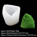 Molde de silicona Zongzi para mousse y velas con medidas de 8,5x7,5x7,2 cm - 3# Grande B845 Transparente