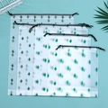 Waterproof frosted drawstring organizer bags with green cactus prints in 5 assorted sizes - Cactus (30*35cm)