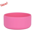 Protective rose pink silicone boot for water bottle base featuring non-slip material - Rose Red