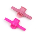 Clip di chiusura per sacchetti con beccuccio in plastica rosa chiaro e vivace - Rosa