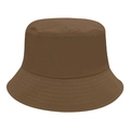 Quick-dry lightweight bucket hat in dark brown featuring a reinforced stitched brim - M (56-58cm) / Brown