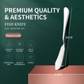 Polished stainless steel fish knife with 20cm length and minimalist design for dining - Fish Knife
