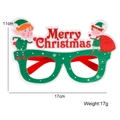 Lunettes de Noël en feutre avec texte Merry Christmas et elfes, accessoire fête 17x11cm - Style Elfe Joyeux Noël