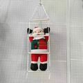 Christmas Santa climbing white rope ladder decoration plush figurine for holiday decor - 60CM / Elk Ladder Climbing Style