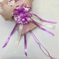 Large double-layer purple and white striped gift pull bow for wedding decoration - Vertical Stripe Light Purple