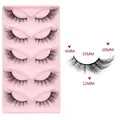 Detail view of cat eye false eyelashes showing length specs from 6mm to 20mm - 3DMAO-3