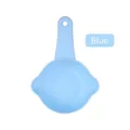 Blue pet food spoon with long handle and dual pouring spouts for precise dosing - Measuring Spoon with Pouring Spout / Blue