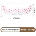 Metallic rose gold heart freckle face stickers with 150mm length for party makeup - Rose Gold Stamping Freckle Face Patch(QT-0111)