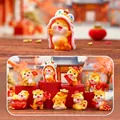Set de figuritas de gato siamés de resina dorada con sombreros tradicionales de león - Mil Millones de Caballos Liderando (HM199) / 1pc Aleatorio