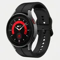 Silicone watch strap for Samsung Galaxy Watch 5 Pro with black fluoroelastomer band - watch5/5Pro / Official Black
