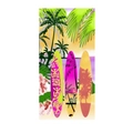 Microvezel strandlaken met tropische palmbomen en kleurrijke surfplanken print - 690 Surfplank Palmbomen
