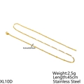 Detail view of 18K gold plated stainless steel snake chain necklace with specifications - 2mm Wide Gold Spacer Necklace