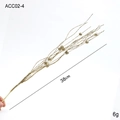 Golden glitter artificial branch for Christmas tree decor, 38cm decorative floral spray - Gold Berry Stem (38cm/6g)
