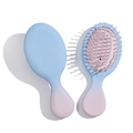 Mini cute hairbrush with blue and pink gradient color and pink air cushion - Blue Pink Gradient - Elastic Paint