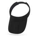 Visera deportiva negra de secado rápido para correr con correa ajustable trasera - Ajustable / Negro