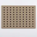 French style khaki area rug with a 72-hole black grid pattern and woven texture - Loop Velvet - Shanghai Flower Hall