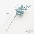 18cm künstlicher hellblauer Glitzer-Beerenzweig für Weihnachts-DIY-Deko, Gewicht 5g - Hellblau