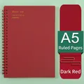 Taccuino a spirale A5 Morandi Rhyme Red con 80 fogli a righe e copertina in PP - A5 a Righe / Rosso