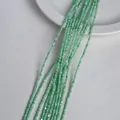 Strands of light mint green flat disc shell beads for DIY handmade jewelry crafting - 2mm / Cyan