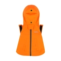 Waterdichte oranje hondenregenjas met Wild Nature-logo en verstelbare capuchon - S / Helder Oranje
