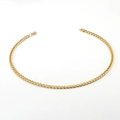 Dettaglio della collana a catena cubana in acciaio inossidabile dorato 18 carati - Collana Oro (45cm) / 1.5*6*8mm
